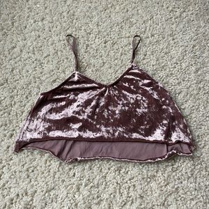 Mudd Velvet Pink Tank Top